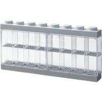 LEGO Minifiguren Display Case 16 grijs Opbergdoos - thumbnail