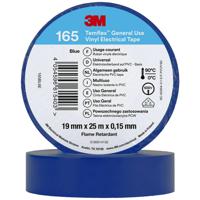 3M Temflex™ 165 165BL6E Isolatietape Temflex 165 Blauw (l x b) 25 m x 19 mm 1 stuk(s) - thumbnail