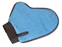 Kerbl Coat Care & Lint Handschoen, 23 cm, Blauw/Antraciet