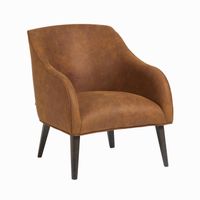 Kave Home Fauteuil Bobly Leer - thumbnail