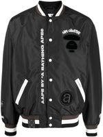 AAPE BY *A BATHING APE® veste bomber à broderies - Noir