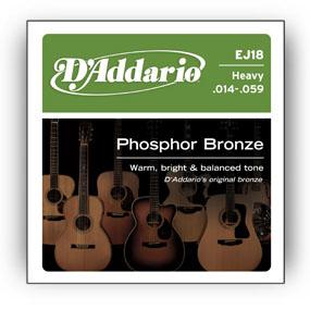 D'Addario EJ18 snaar voor muziekinstrumenten Akoestisch 6 stuk(s) Staal Gitaar