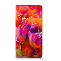 Bookcase Samsung Galaxy A54 Tulips - thumbnail