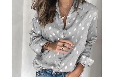 Dames blouse met print in de sale Dames blouse met print in de sale