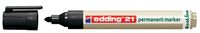 Edding permanent marker Ecoline e-21 zwart - thumbnail