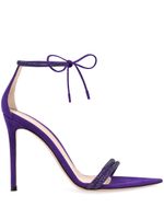 Gianvito Rossi sandales Montecarlo 105 mm en daim - Violet