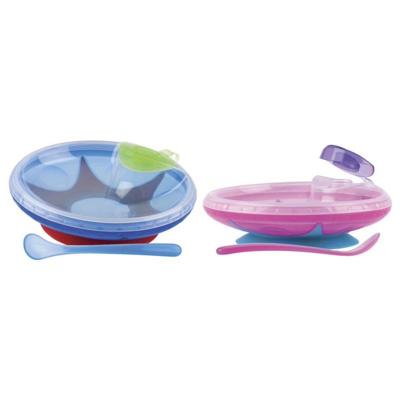 Nuby Warmtebehoudend bordje met zuignap & lepel Nuby Warmtebehoudend bordje met zuignap & lepel