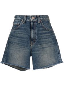 Nili Lotan short en jean à taille haute - Bleu