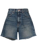 Nili Lotan short en jean à taille haute - Bleu - thumbnail