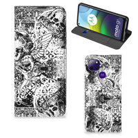 Mobiel BookCase Motorola Moto G9 Power Skulls Angel - thumbnail