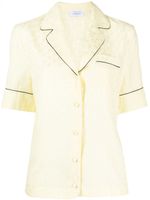 Off-White chemise à logo en jacquard - Jaune - thumbnail