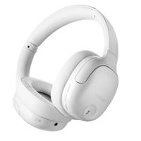 Intenso O400HA Over-Ear Hoofdtelefoon, hybride actieve ruisonderdrukking, tot 75 uur looptijd en Bluetooth 5.3, met muziekmodus, transparantiemodus en snelle oplaadtijd, wit