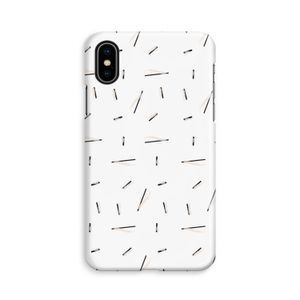 Hipster stripes: iPhone X Volledig Geprint Hoesje