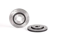 Remschijf BREMBO XTRA LINE BREMBO, Remschijftype: Geperforeerd / Geventileerd, u.a. für Citroën, Peugeot, DS, Opel