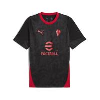 A.C. Milan Trainingsshirt, wedstrijd, seizoen 2025/2026, officieel product, voor volwassenen, Zwart, M