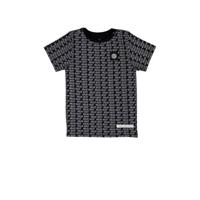 Vingino Daley Blind T-shirt Hafiro met all over print 944 deep black