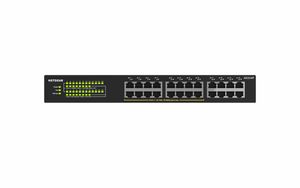 NETGEAR GS324P Unmanaged Gigabit Ethernet (10/100/1000) Power over Ethernet (PoE) 1U Zwart