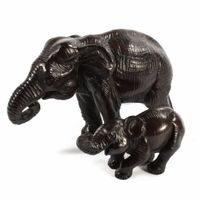 Beeld Polystone Olifant met Jong