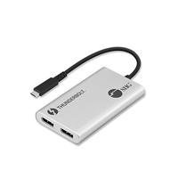 SIIG Thunderbolt 3 naar Dual DisplayPort-adapter - Enkele 5K@60HZ - Dual 4K@60HZ - USB Type C naar 2 DP 1.2-poorten voor Mac en Windows - MacBook Pro/MacBook/Dell XPS/HP/Lenovo JU-TB0611-S1