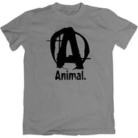 Animal Basic Logo T-Shirt Grijs Maat XL - thumbnail