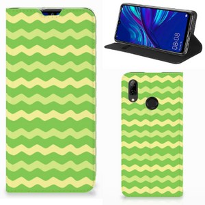 Huawei P Smart (2019) Hoesje met Magneet Waves Green