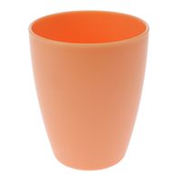 1x drinkbekers kunststof 340 ml oranje   -