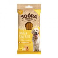 Soopa Jumbo Dental Sticks met banaan & pindakaas voor de hond Per stuk