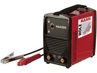 Holzmann Maschinen Elektroden-inverter-lasapparaat EISA 200 H110300001 Voedingsspanning 230 V / 50 Hz Lasstroom 100 - 200 A Vermogensverbruik (max.) 6 K VA