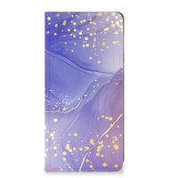 Bookcase voor Motorola Edge 40 Watercolor Paars - thumbnail