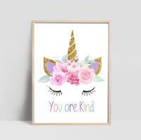 Poster - Eenhoorn / You are Kind