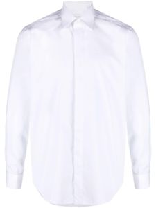 Xacus chemise en coton à col pointu - Blanc