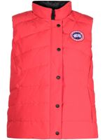 Canada Goose gilet matelassé à patch logo - Rouge - thumbnail