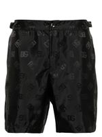 Dolce & Gabbana short de bain à logo imprimé - Noir