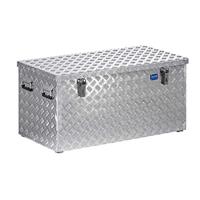 Transportbox van aluminium ribbelplaat, inhoud 250 liter, L x B x H 1022 x 525 x 520 mm, transportbox, aluminium transportbox, transportbox, aluminium box