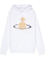 Vivienne Westwood hoodie en coton à logo imprimé - Blanc