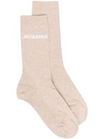 Jacquemus chaussettes Les Chaussettes Jacquemus en intarsia - Marron