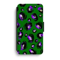 Green Cheetah: iPhone XR Flip Hoesje - thumbnail