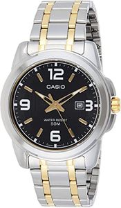 Horlogeband Casio 10376150 / MTP-1314SG-1AV Staal Bi-Color 22mm