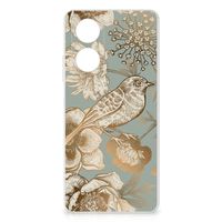 TPU Case voor OPPO A58 4G Vintage Bird Flowers