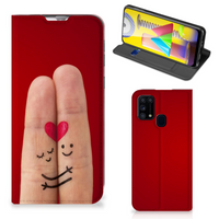 Samsung Galaxy M31 Hippe Standcase Liefde - Origineel Romantisch Cadeau - thumbnail