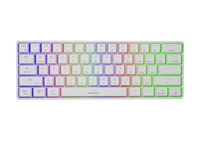 Genesis TECLADO Gaming (Ingles) Thor 660 RGB Blanco met LED