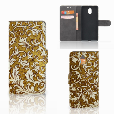 Wallet Case Nokia 3.1 (2018) Barok Goud Wallet Case Nokia 3.1 (2018) Barok Goud