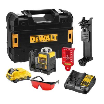DeWALT DCE0811D1R Zelfnivellerende multi kruislijnlaser rood 12V XR 2.0Ah in TSTAK DeWALT DCE0811D1R Zelfnivellerende multi kruislijnlaser rood 12V XR 2.0Ah in TSTAK