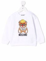 Moschino Kids sweat Teddy Bear à broderies - Blanc - thumbnail