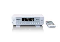 Lenco KCR-100 - Keukenradio - Onderbouwradio met Bluetooth - PLL FM-ontvanger - 5 voorkeuzezenders - LED-verlichting - 2 x 1 Watt RMS - Klok met Timer Functie - Afstandsbediening - Wit
