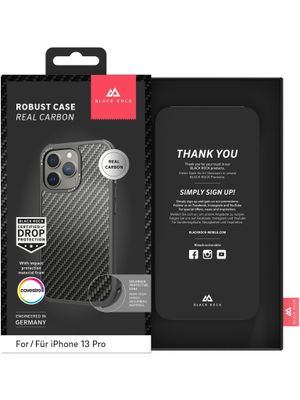 Hama Robust Real Carbon mobiele telefoon behuizingen 15,5 cm (6.1") Hoes Zwart