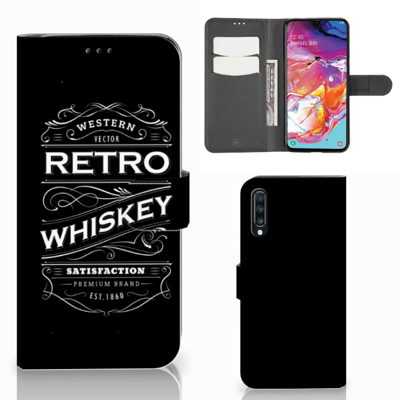 Samsung Galaxy A70 Book Cover Whiskey Samsung Galaxy A70 Book Cover Whiskey