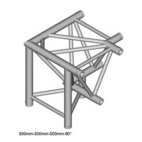 Duratruss DT 43 C34-DLDL Trusshoek 90 Apex Down + links omlaag - thumbnail