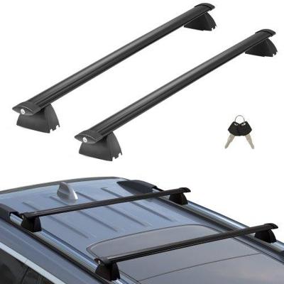 VEVOR Zwarte dakdragers, compatibel met Jeep Grand Cherokee 2011-2021, met gegroefde zijrails, draagvermogen van 90 kg, aluminium dwarsdragers met sloten, voor dakdragers etc.