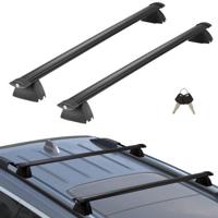 VEVOR Zwarte dakdragers, compatibel met Jeep Grand Cherokee 2011-2021, met gegroefde zijrails, draagvermogen van 90 kg, aluminium dwarsdragers met sloten, voor dakdragers etc.